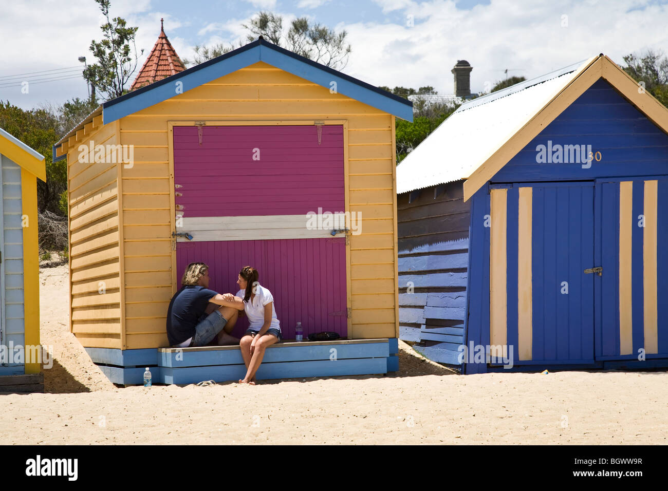 Beach Huts at Brighton Beach, Melbourne, Australia Stock Photo Alamy