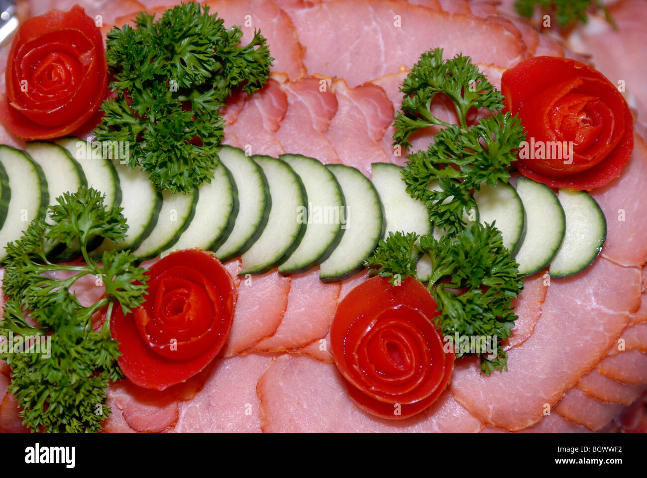 cold meat plate Stock Photo Alamy