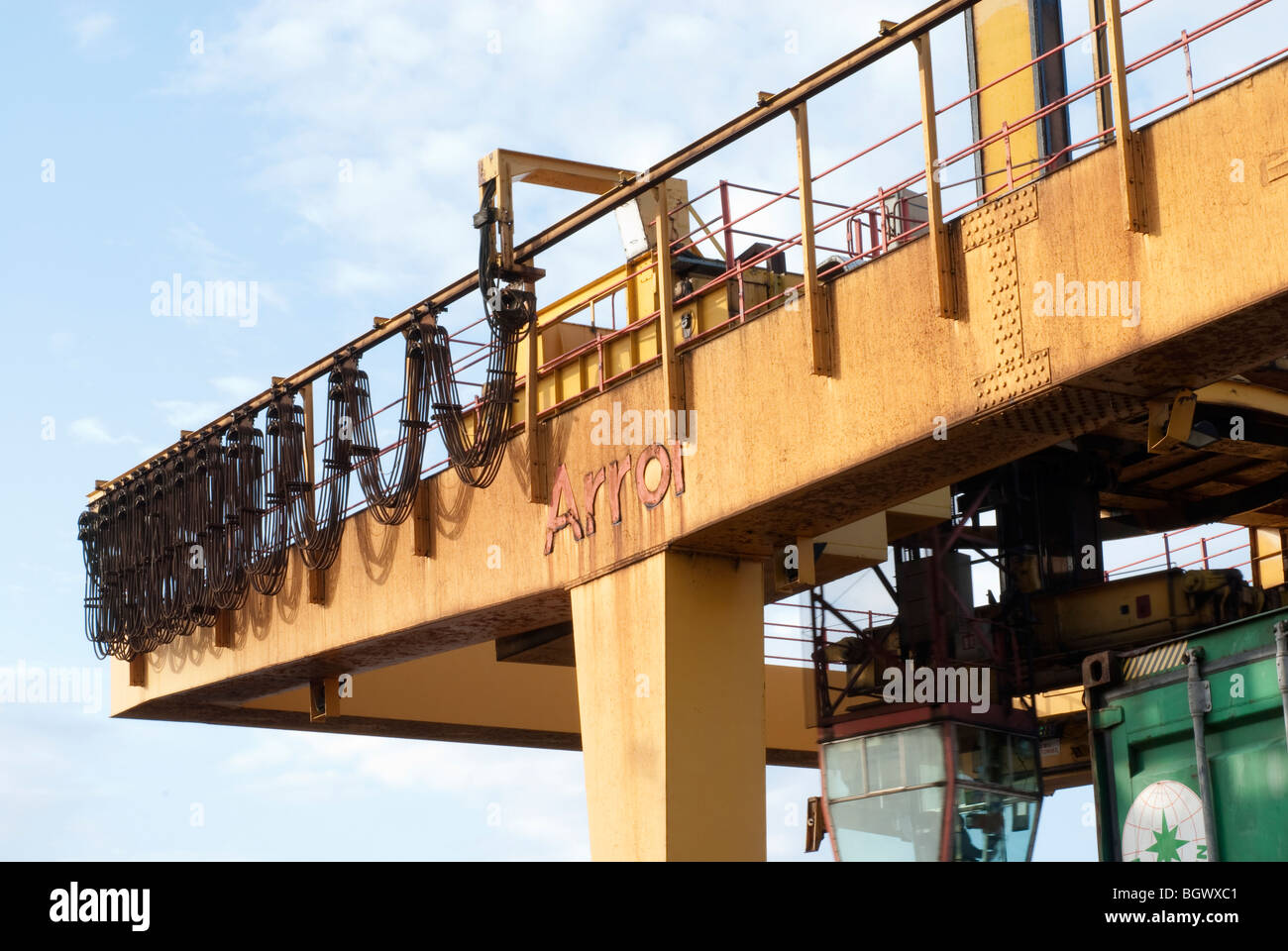 Intermodal Multimodal shipping container road - rail interchange depot ...