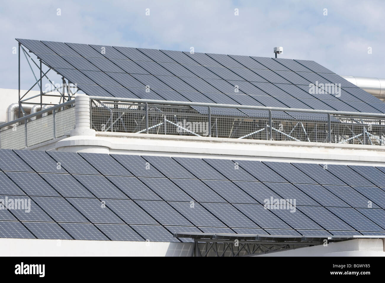 Solar Panels Used To Generate Power At Bari Airport Apulia Italy Stock Photo Alamy