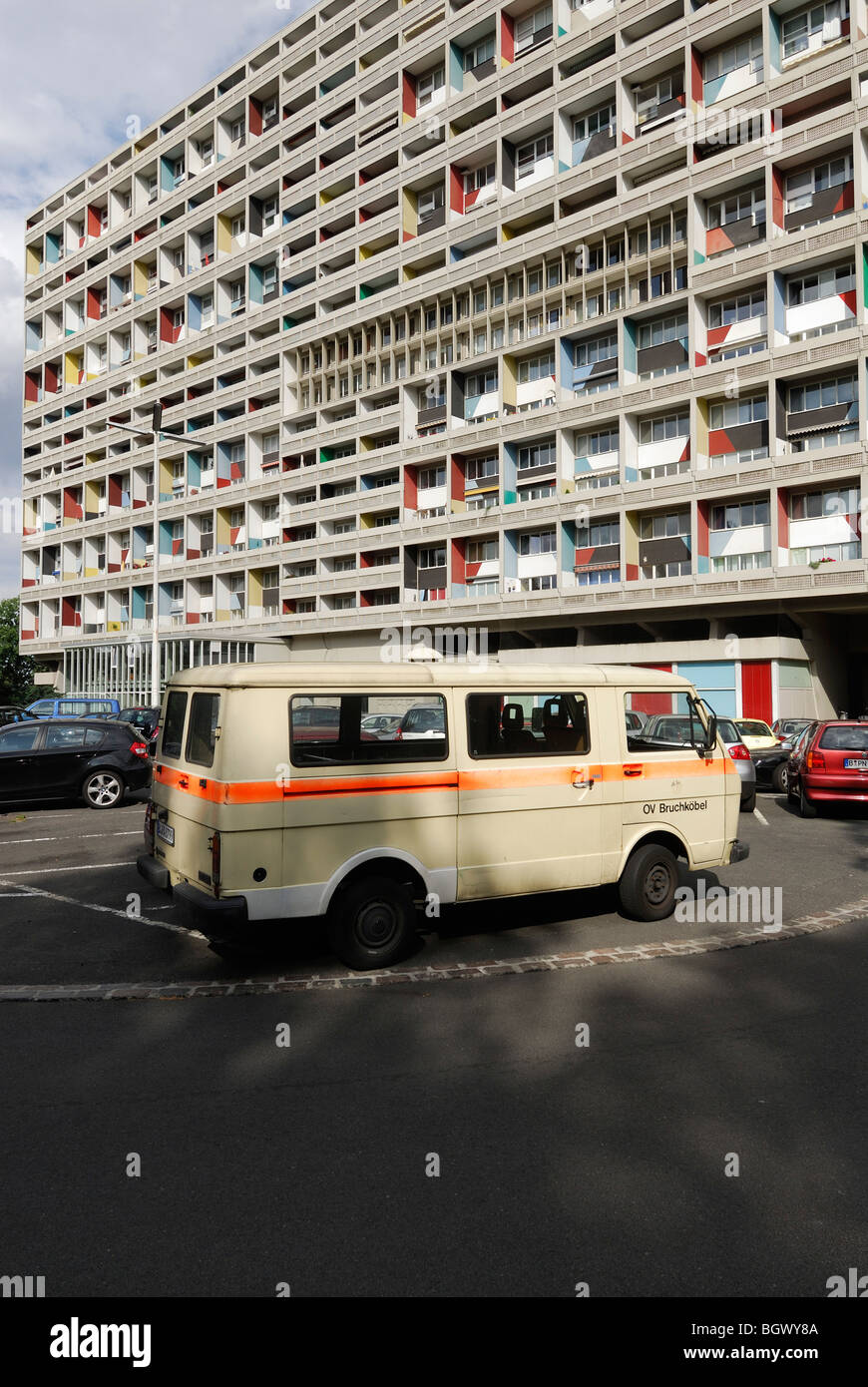 Berlin. Germany. Corbusier's Unite d'habitation. Stock Photo