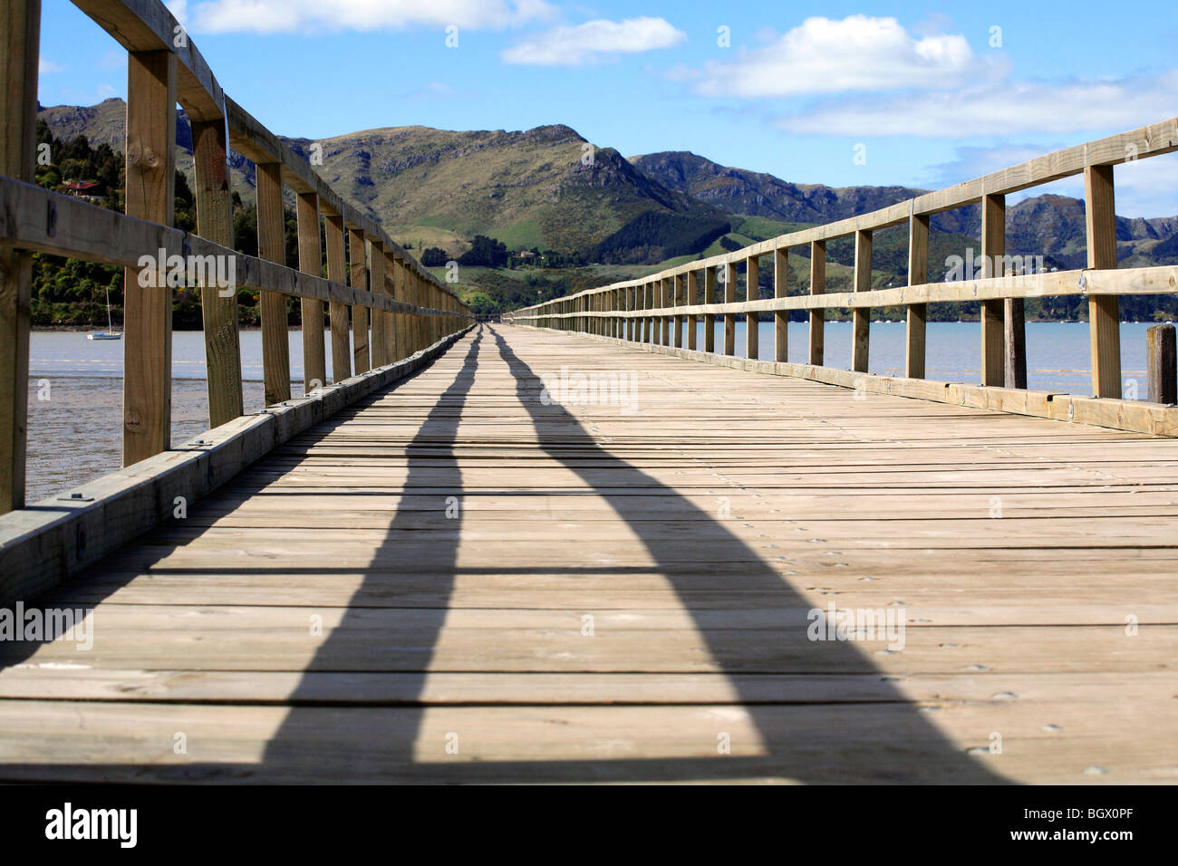 jetty at Governors Bay Christchurch area New Zealand Stock Photo