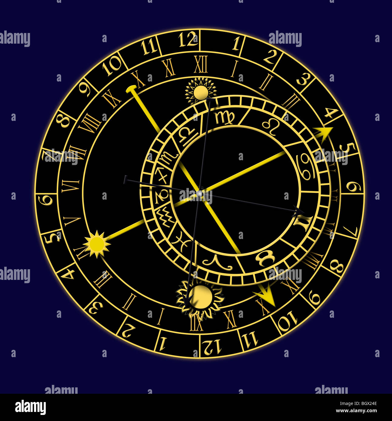 Image of the astronomical clock Stock Photo Alamy
