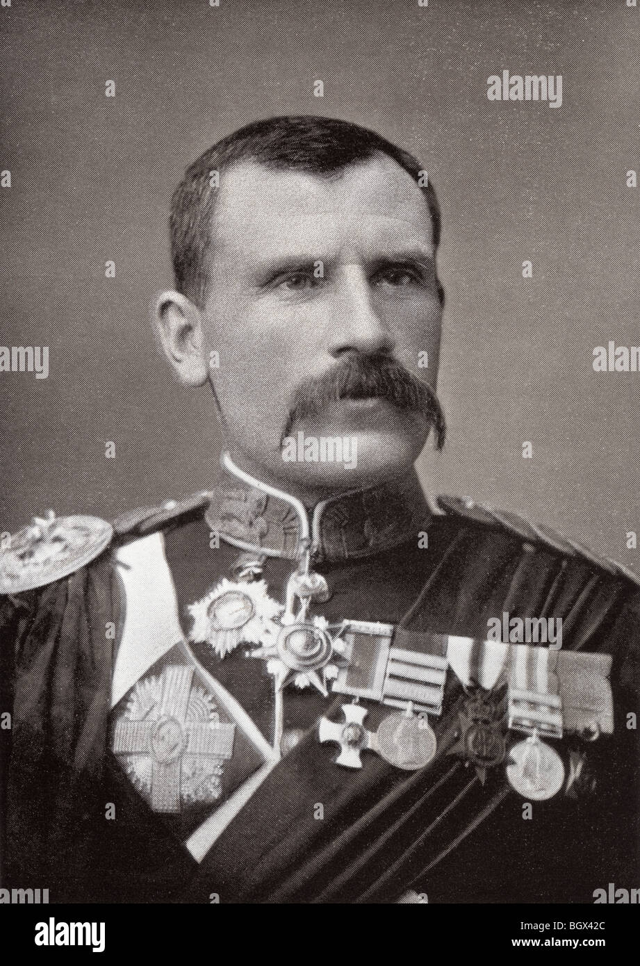 Major-General Sir Hector Archibald MacDonald, aka Fighting Mac,1853 to 1903. Distinguished Victorian soldier. Stock Photo