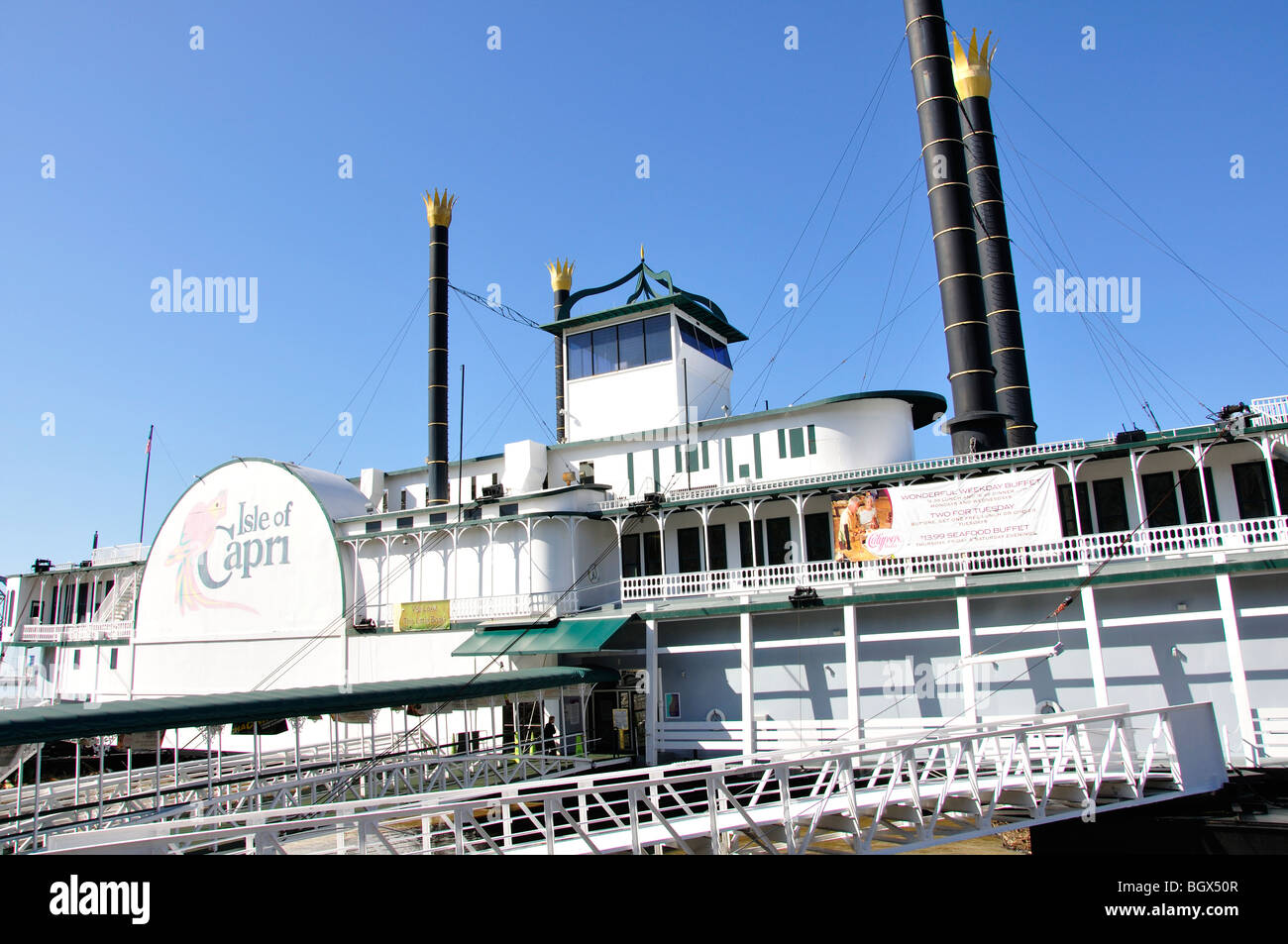 Isle of Capri casino steamboat, Natchez, Mississippi, USA Stock Photo