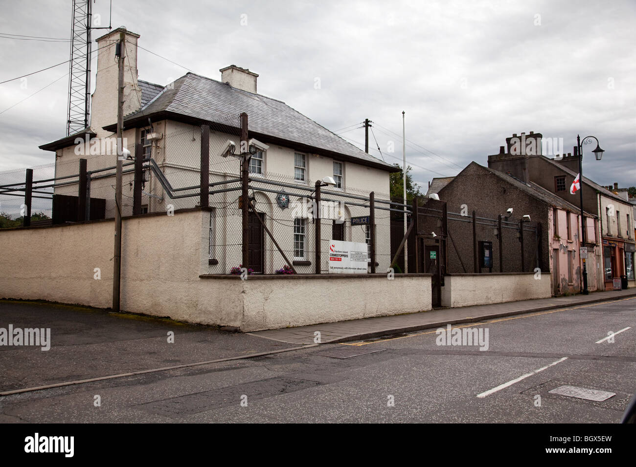 The police station in Bushmills Antrim Northern Ireland Stock Photo Alamy