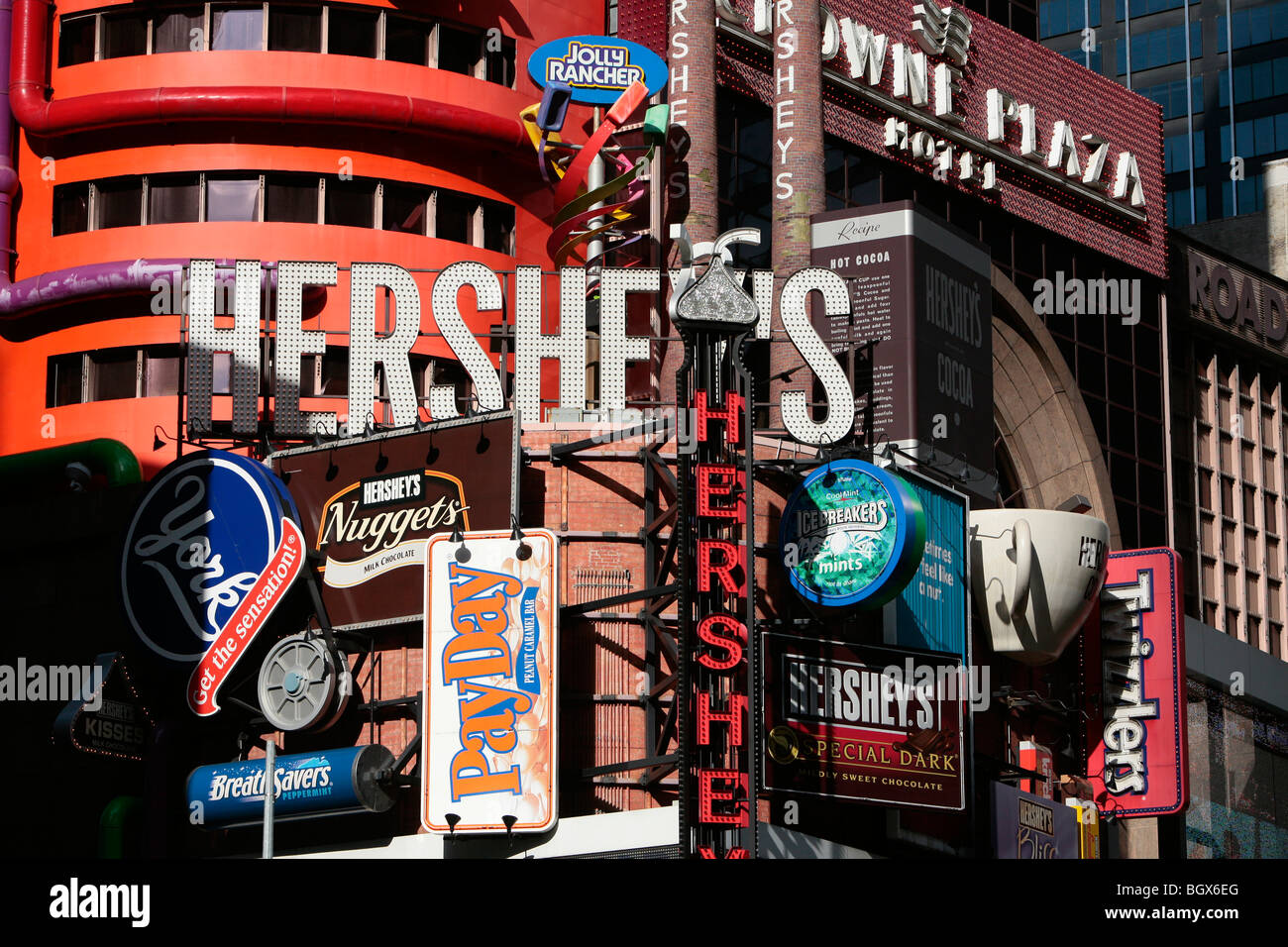 Hershey's store on Times Square New York Stock Photo