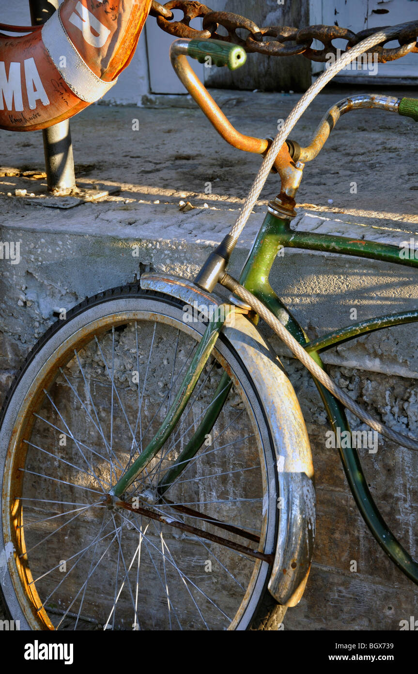 Old bike, Key West, Florida, USA Stock Photo Alamy