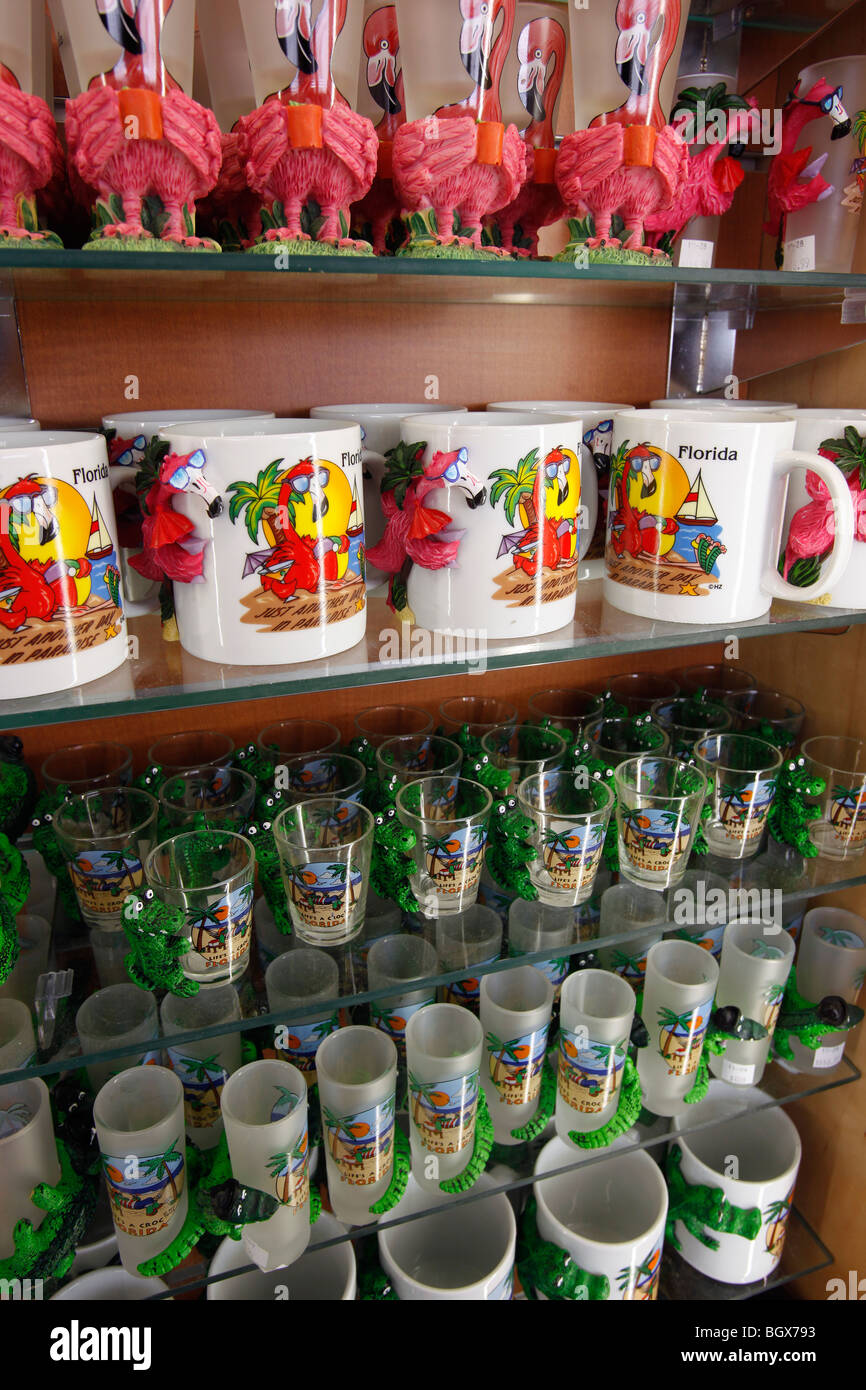 Florida souvenirs, airport souvenir shop Stock Photo