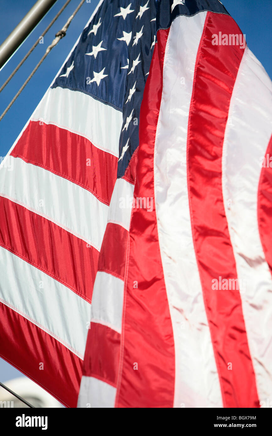 The flag of the United States of America Stock Photo
