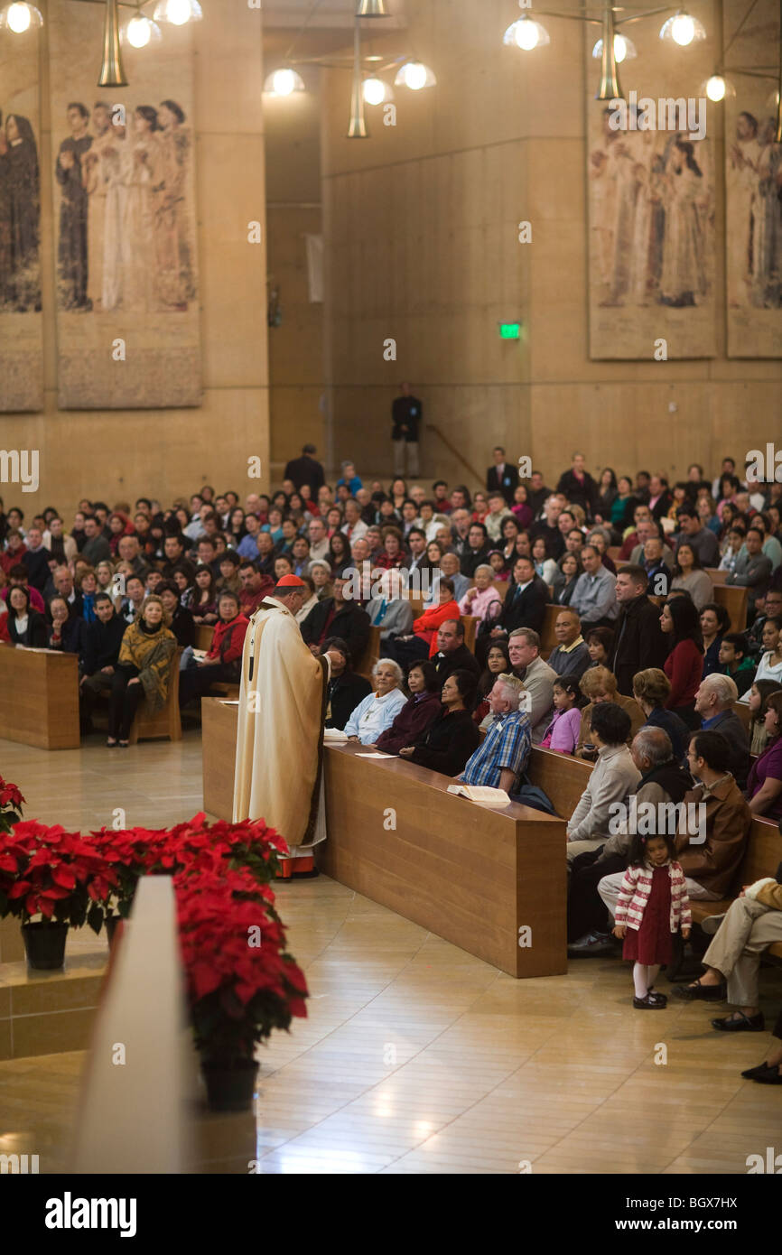 Cardinal Mahoney, Cathedral of Our Lady of the Angels, Los Angeles, California, United States of America Stock Photo