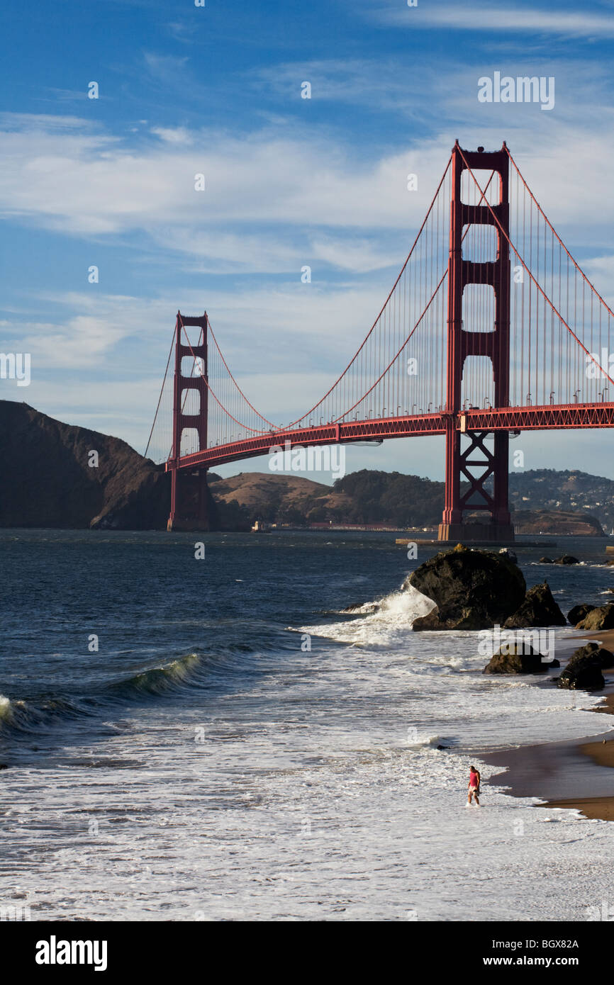 THE GOLDEN GATE BRIDGE as seen from BAKER BEACH - SAN FRANCISCO ...