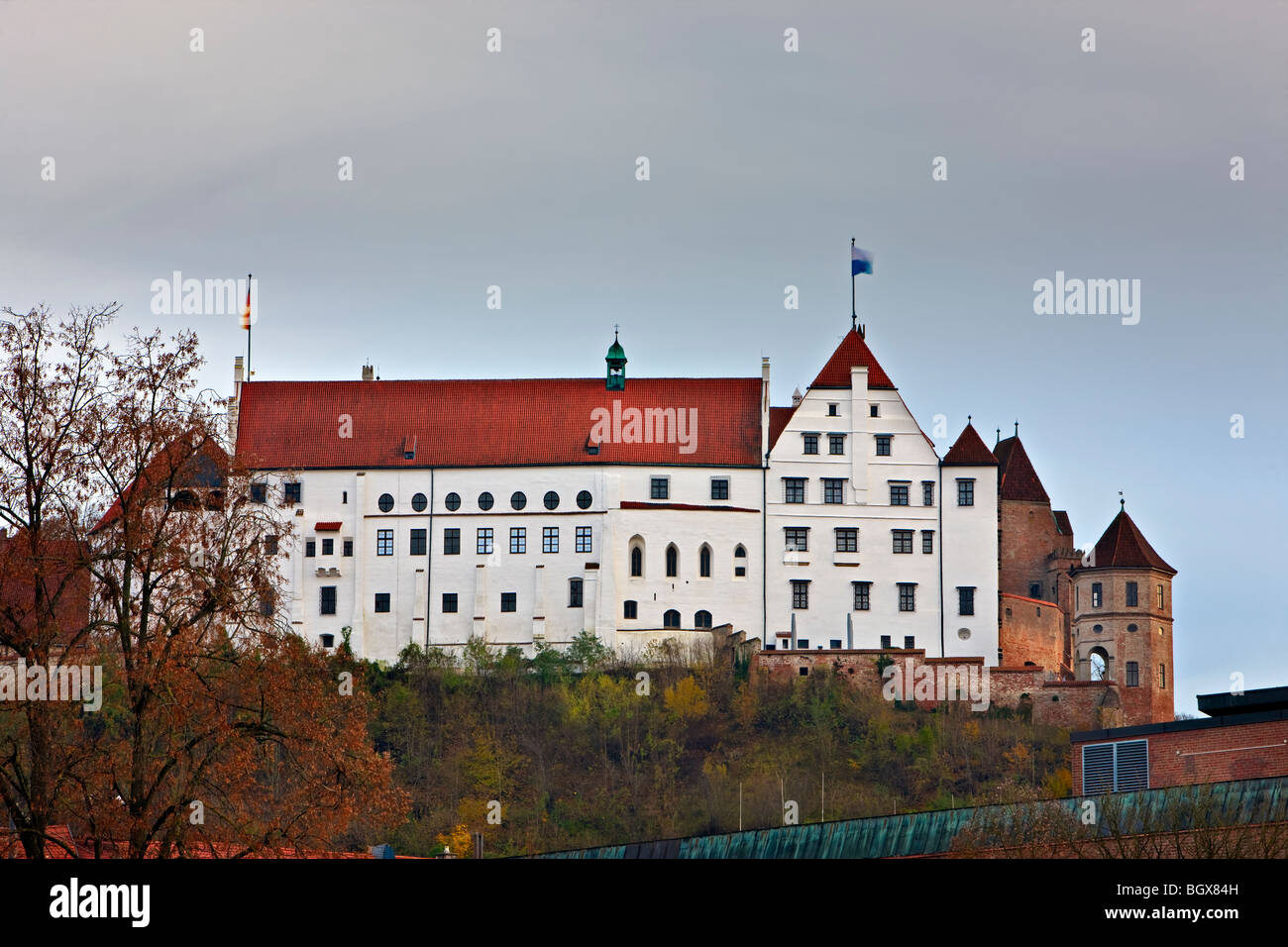 Burg Trausnitz (Trausnitz Castle), City of Landshut, Bavaria, Germany, Europe. Stock Photo