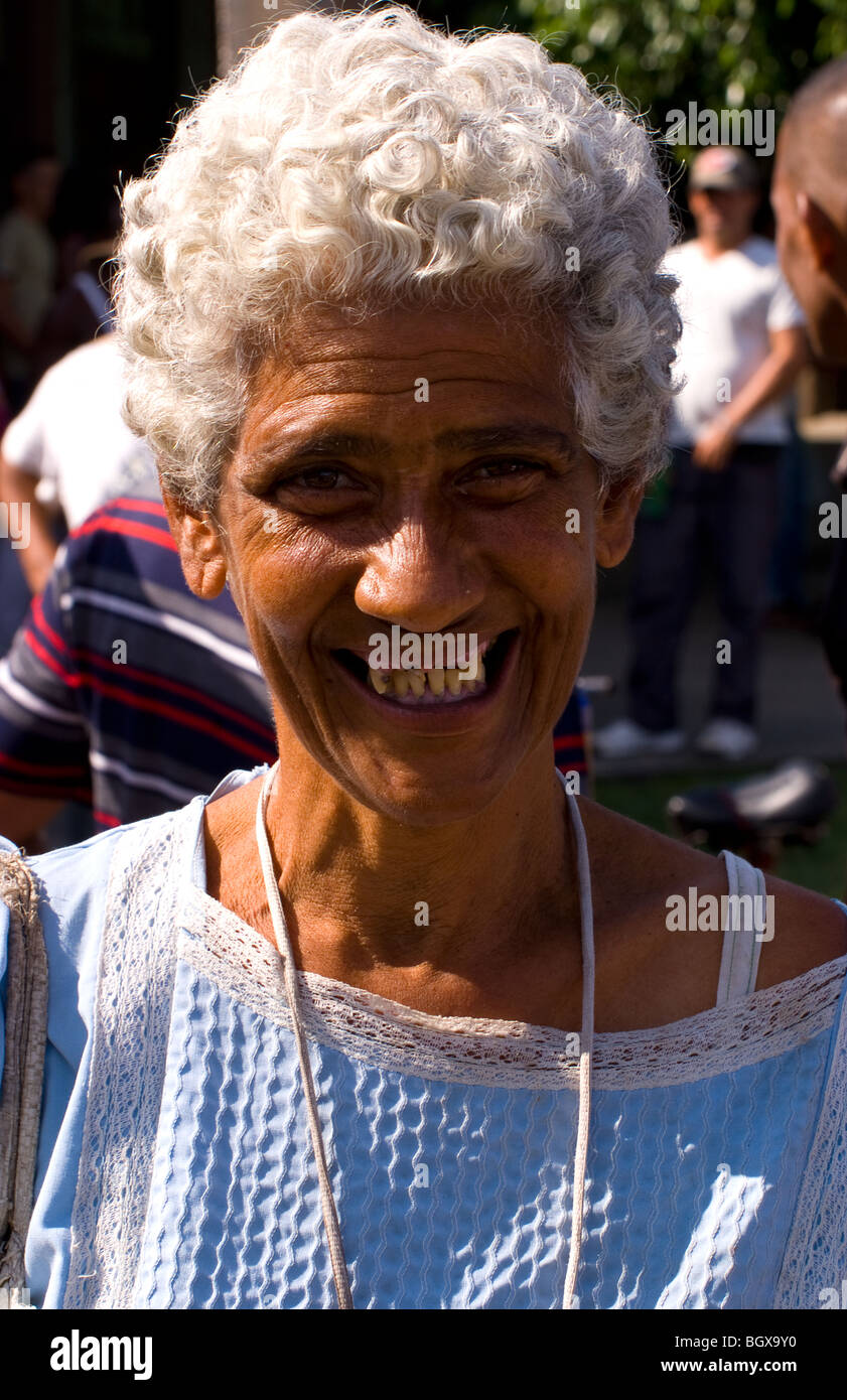 Old lady with white hair portrait in downtown of Cienfuegos Cuba Stock  Photo - Alamy