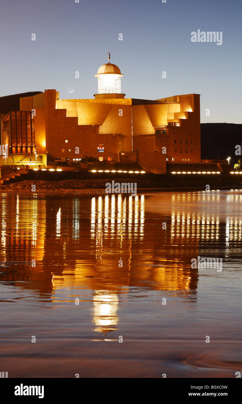 Alfredo Kraus Auditorio in Las Palmas on Gran Canaria. Taken from Playa