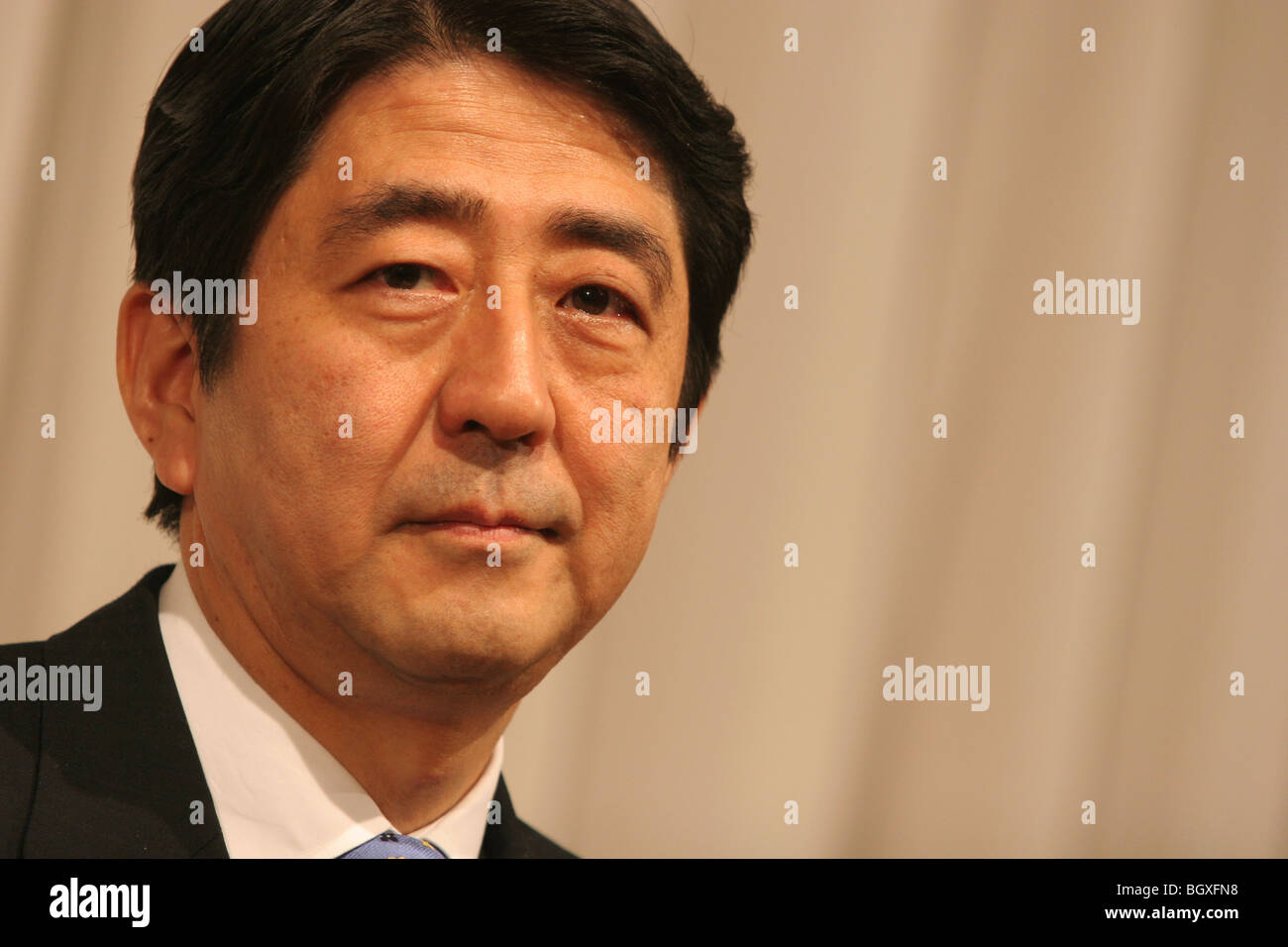 SHINZO ABE, former PRIME MINISTER OF JAPAN, in Tokyo, Japan, on Tuesday, Nov. 7th, 2006. Stock Photo