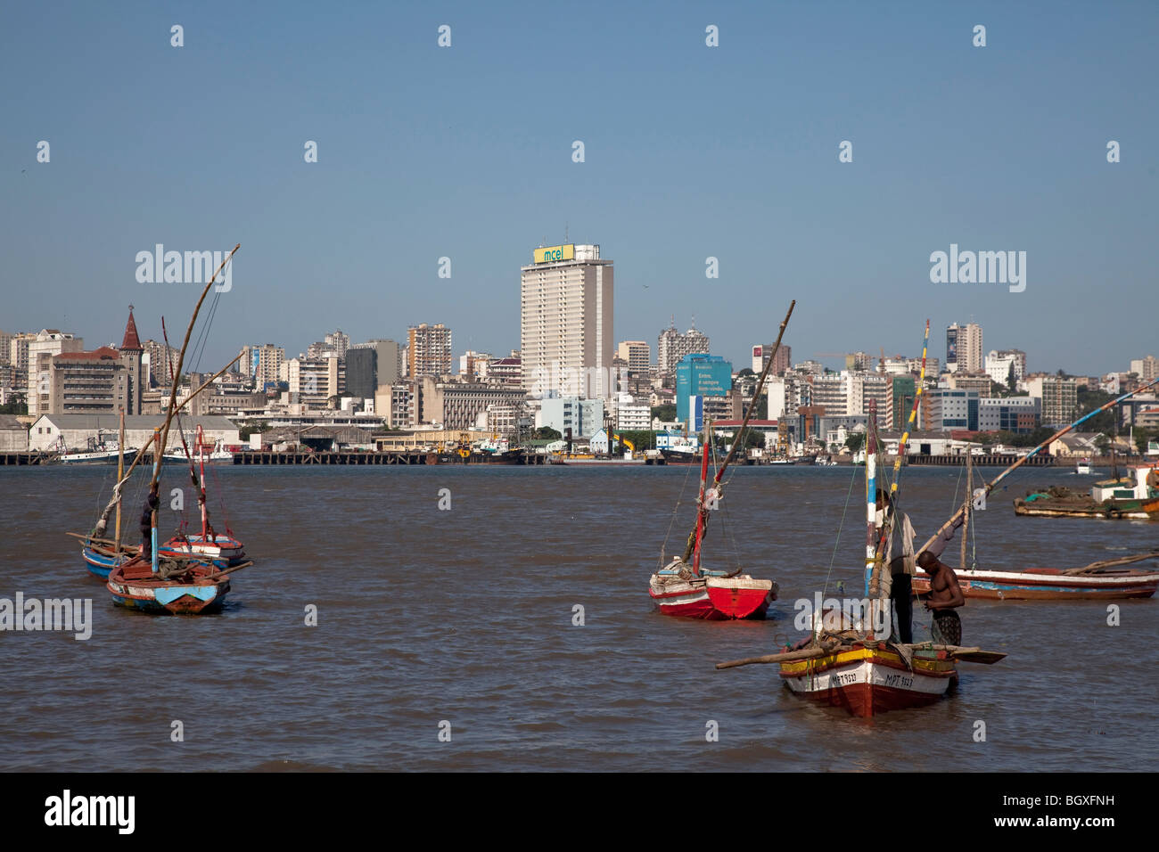 Fishing boats in Catembe, Maputo, Mozambique Stock Photo
