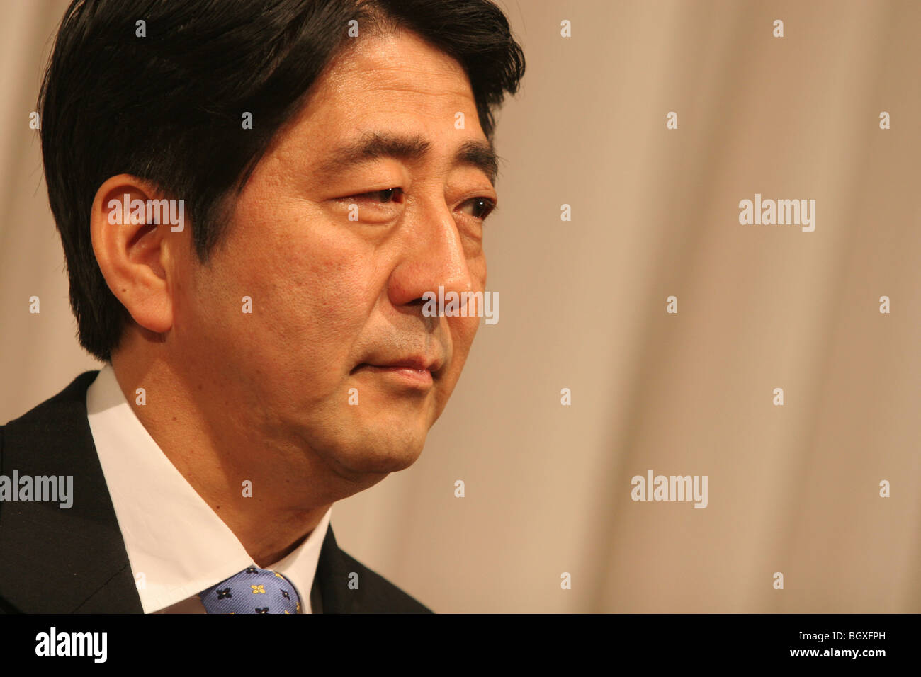 SHINZO ABE, former PRIME MINISTER OF JAPAN, in Tokyo, Japan, on Tuesday, Nov. 7th, 2006. Stock Photo