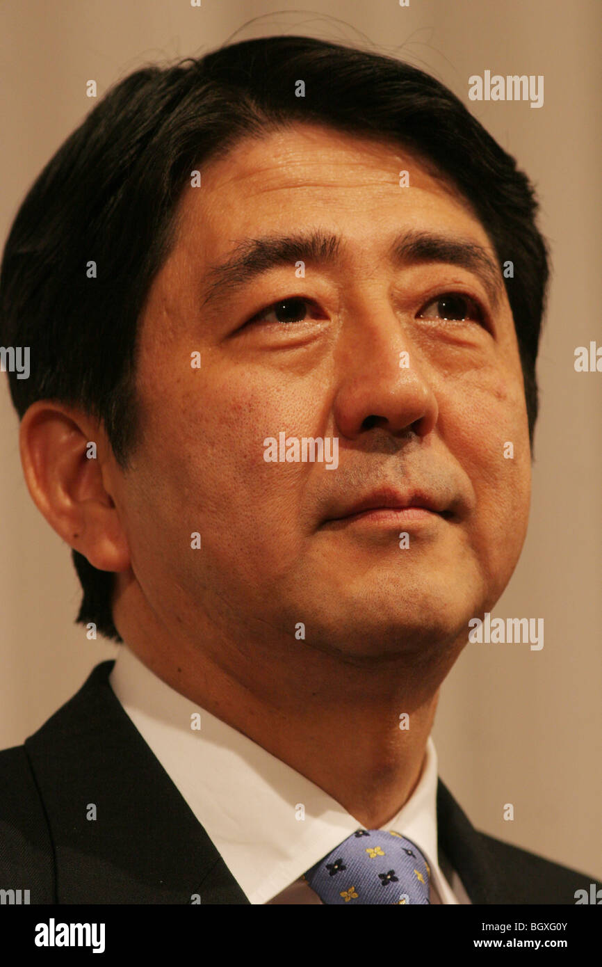 SHINZO ABE, former PRIME MINISTER OF JAPAN, in Tokyo, Japan, on Tuesday, Nov. 7th, 2006. Stock Photo