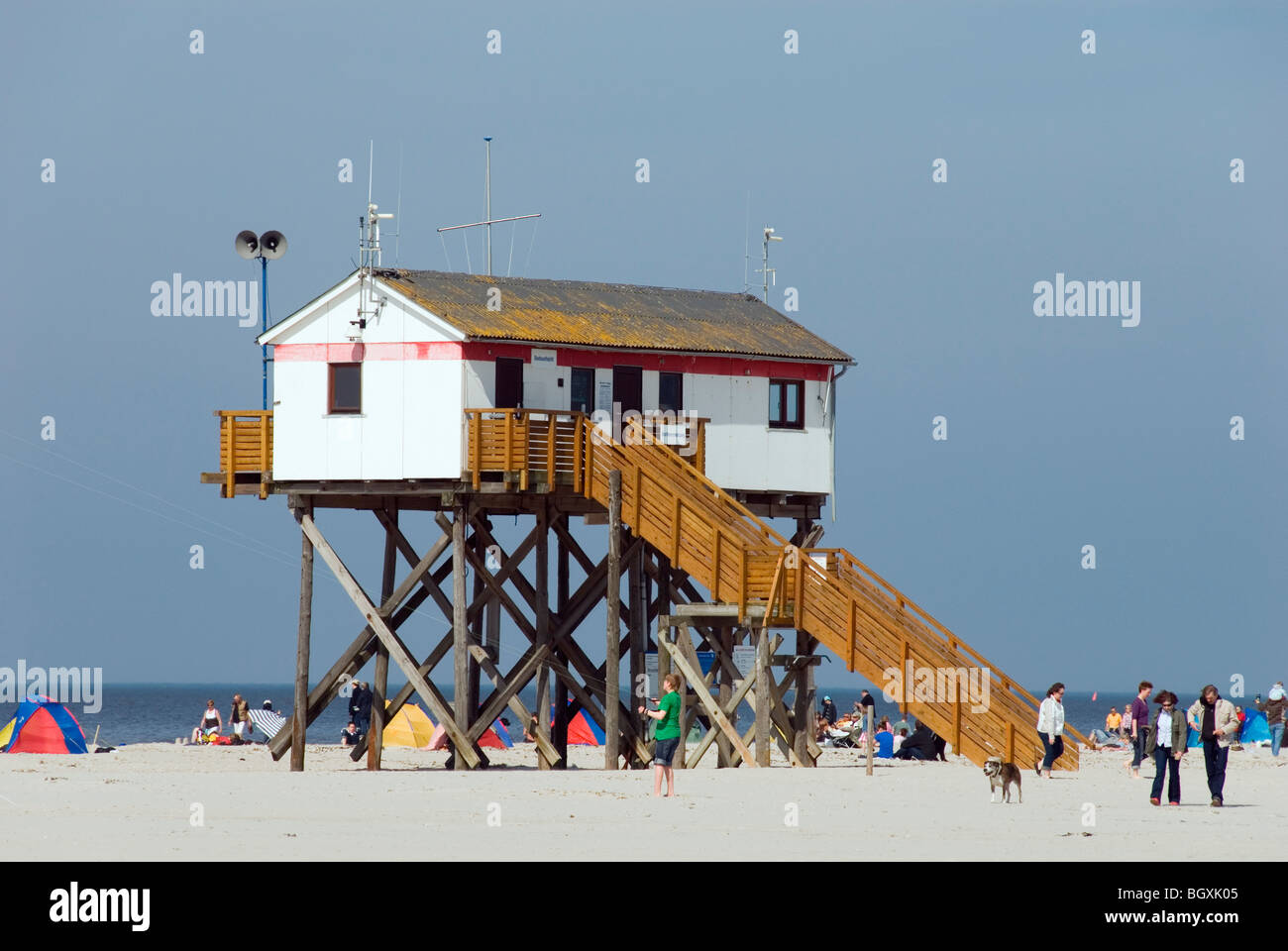 Buildings on stilts Stock Photo - Alamy