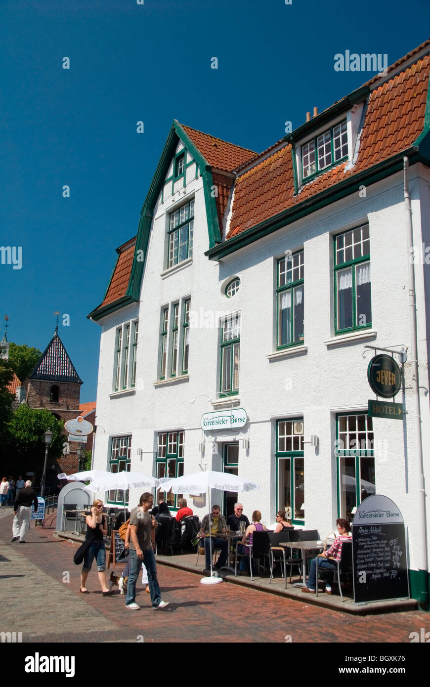 Hotel Restaurant Greetsiel Greetsiel Stock Photos Hotel