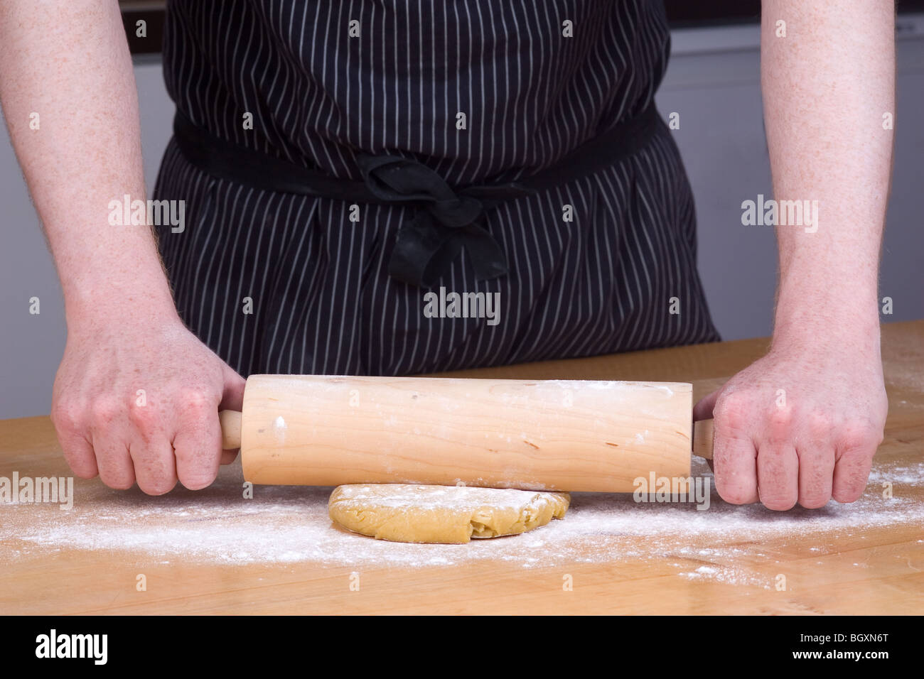 Roll out dough Stock Photo