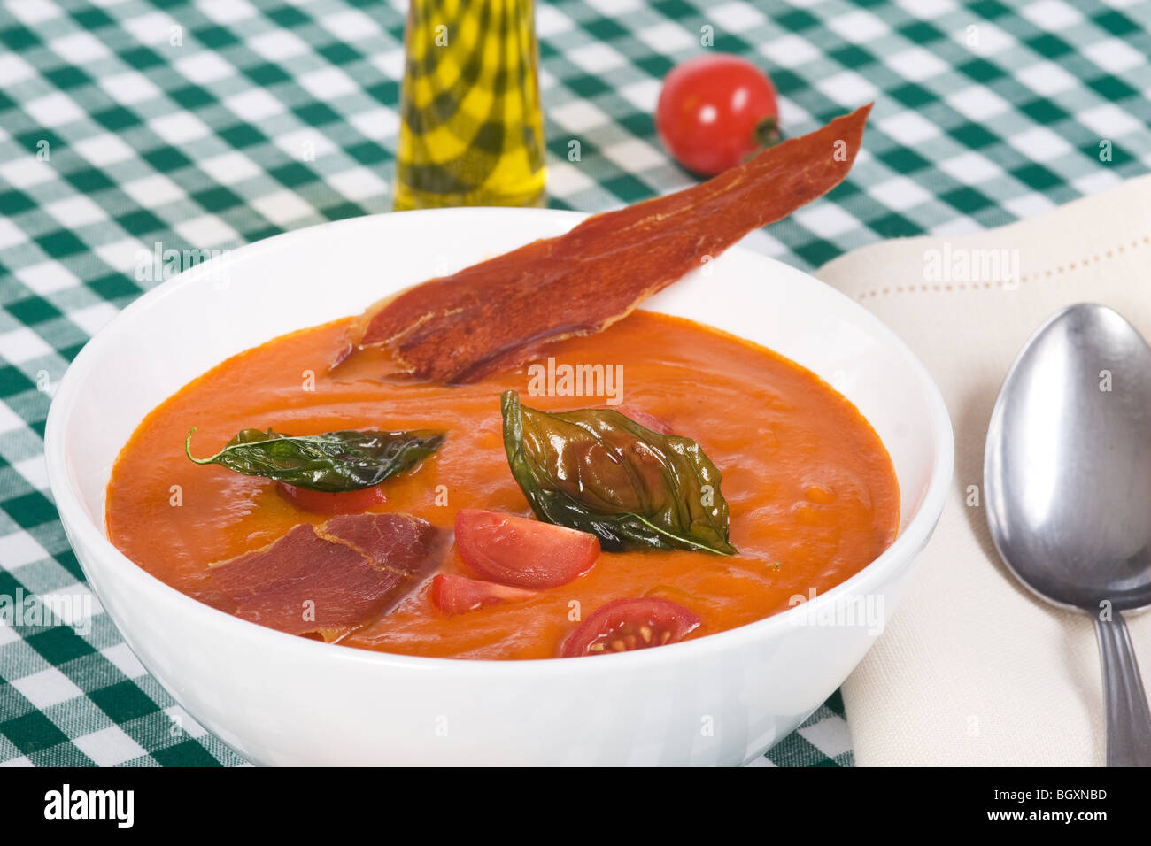 thick tomato soup Stock Photo - Alamy