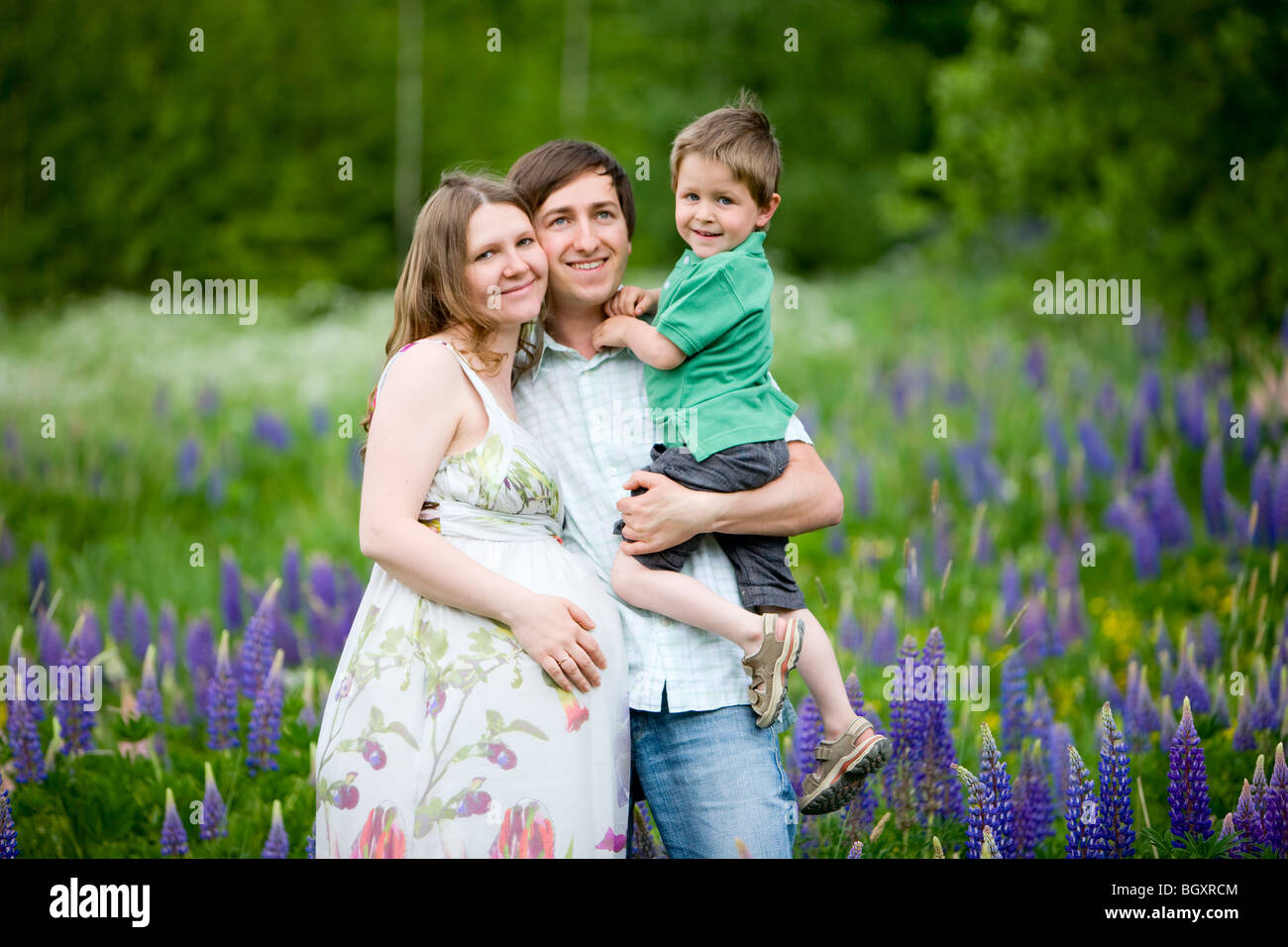 Pregnant Mother Three Sons High Resolution Stock Photography and Images ...