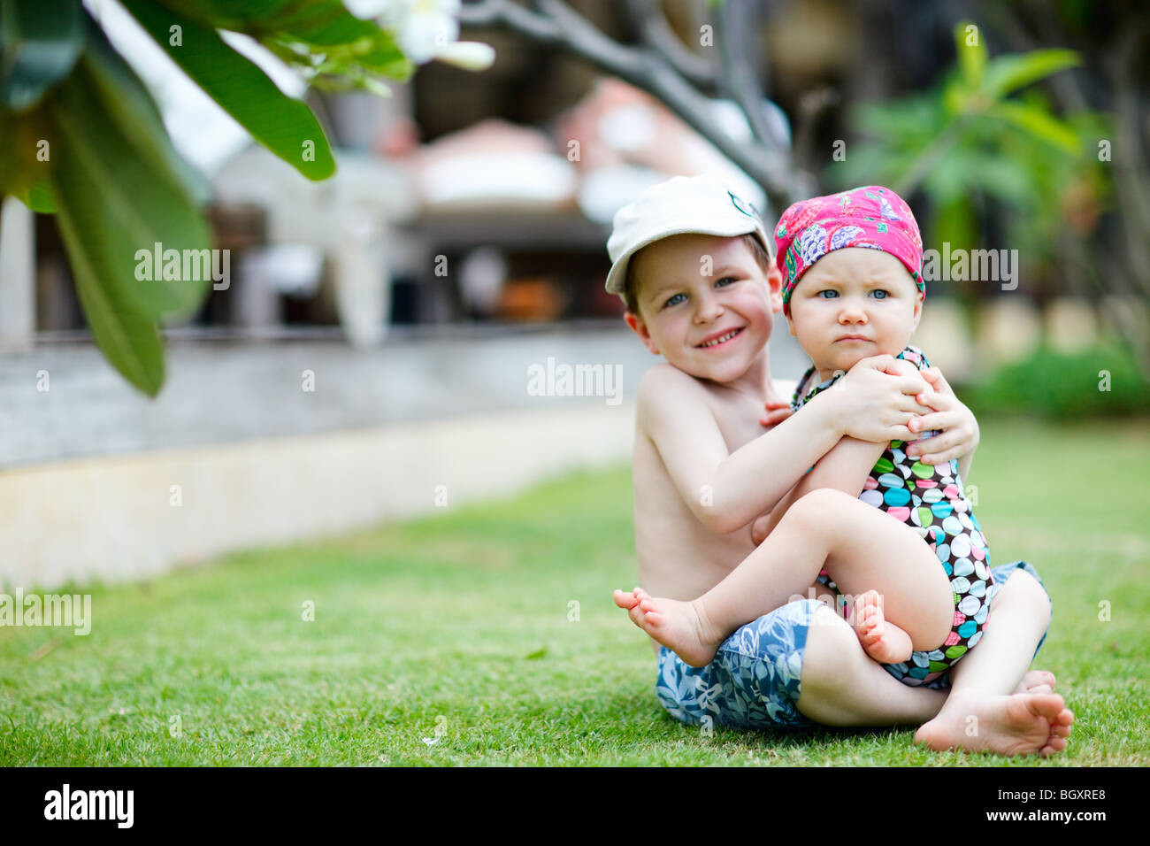 Kids on vacation Stock Photo Alamy