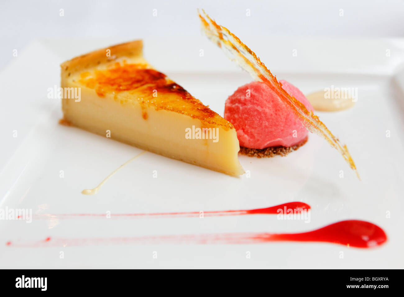 Tart au citron. Stock Photo