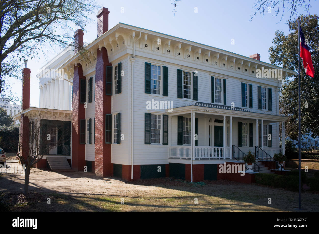First White House of the Confederacy, Montgomery, Alabama Stock Photo