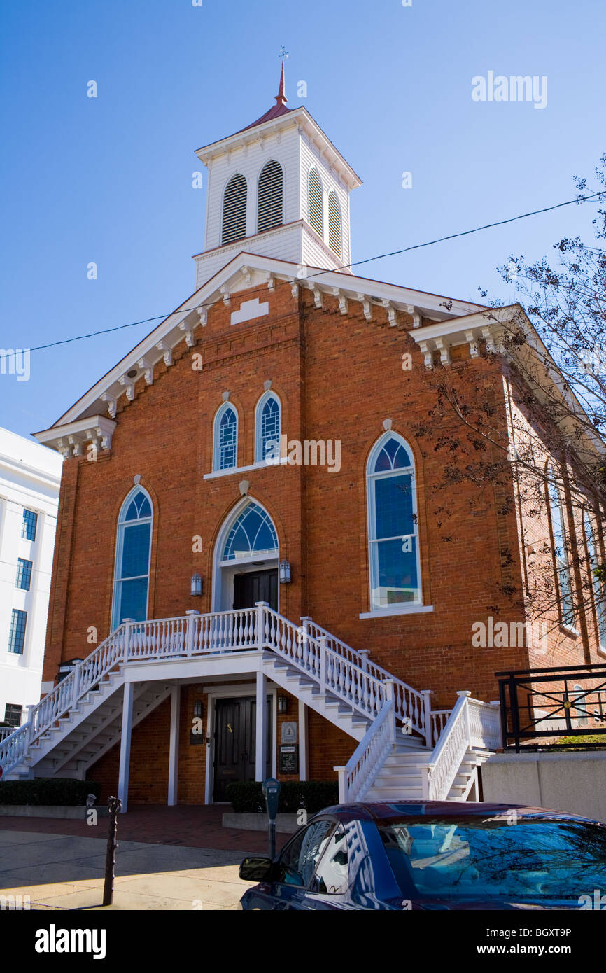Martin Luther King began his preaching career at Dexter Avenue King Memorial Baptist Church, Montgomery, Alabama Stock Photo