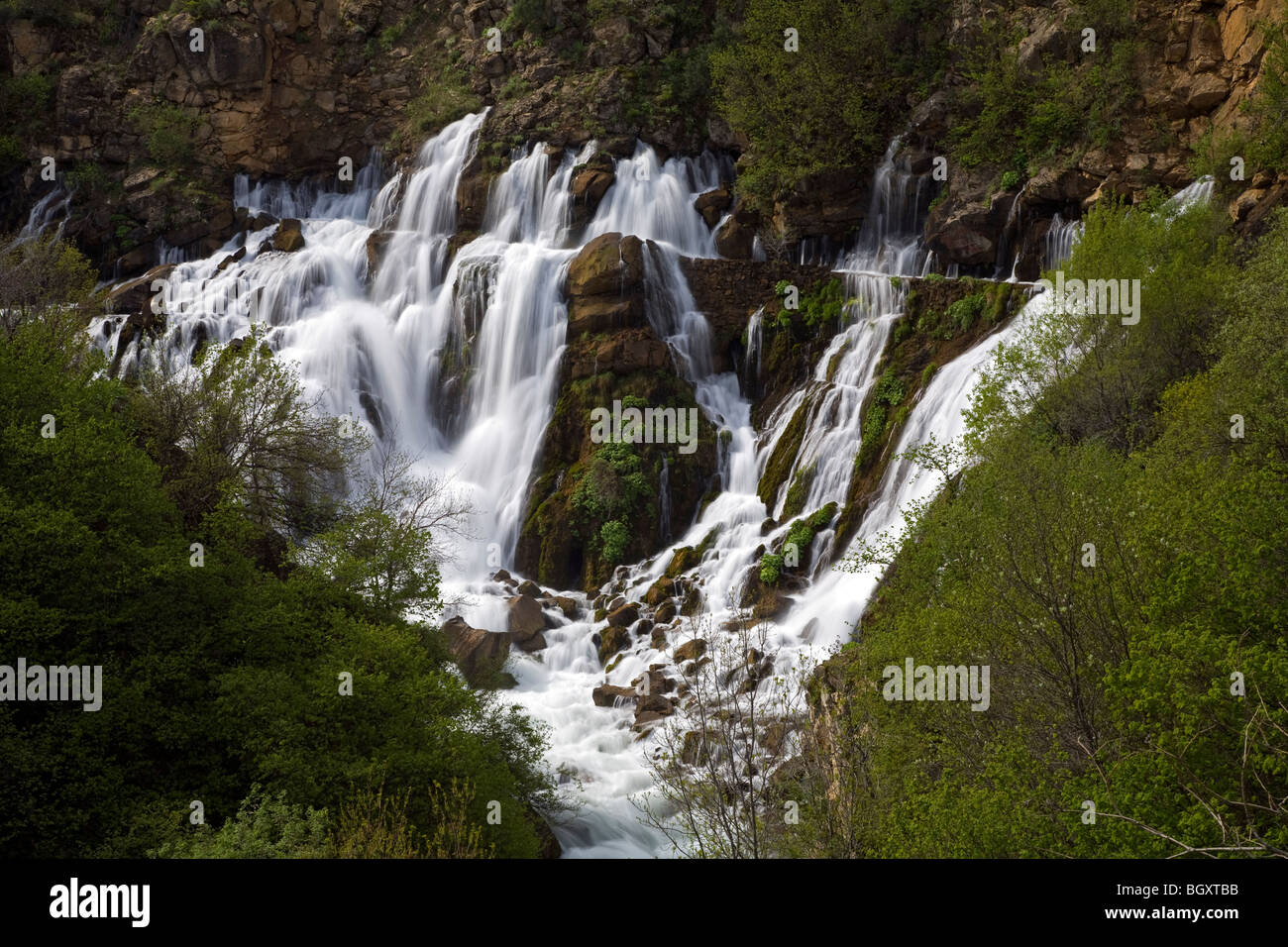 Tomara waterfall Kelkit Gumushane Turkey Stock Photo