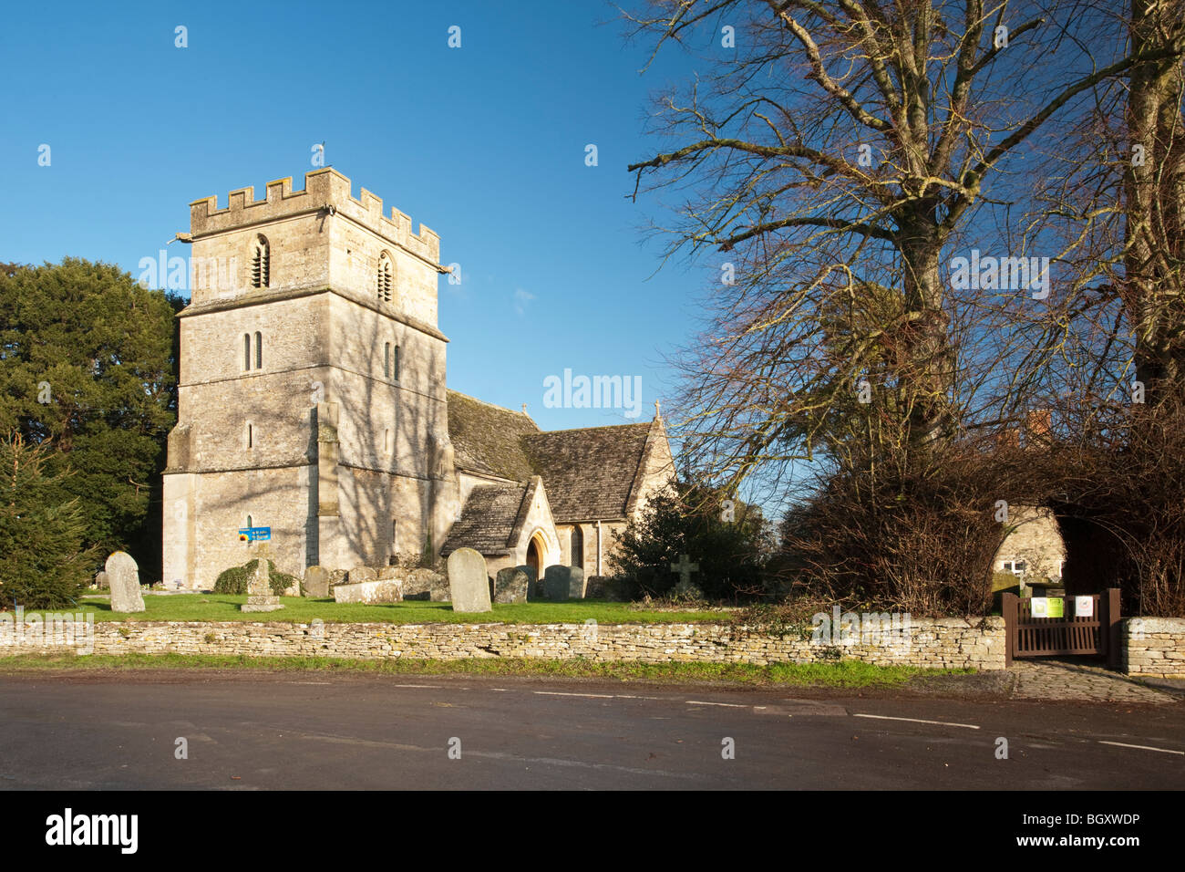 St John the Baptist Church in the Wiltshire village of Latton near