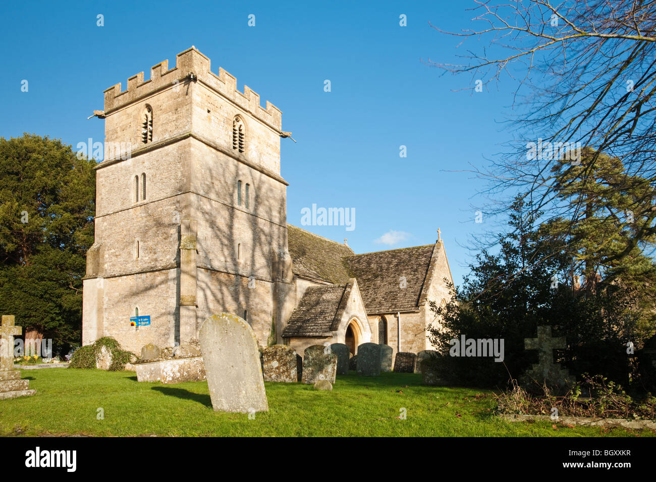 St John the Baptist Church in the Wiltshire village of Latton near