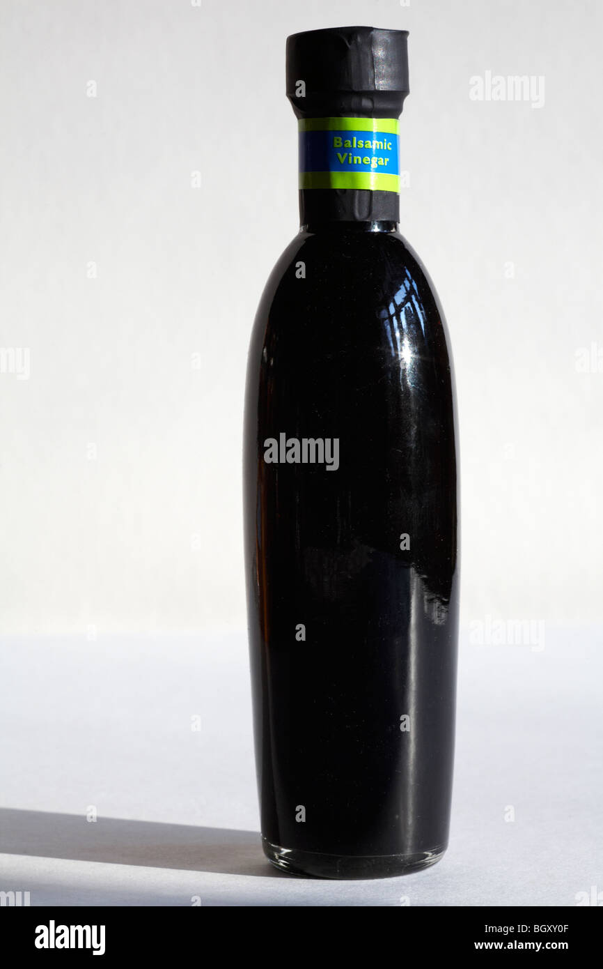 Bottle of balsamic vinegar Stock Photo