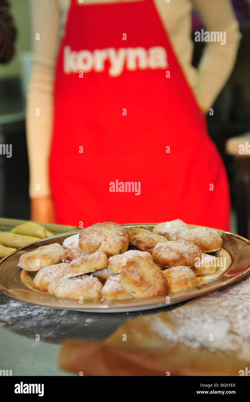 Kazakh cuisine in preparation. Traditional Kazakh cuisine uses meat and ...