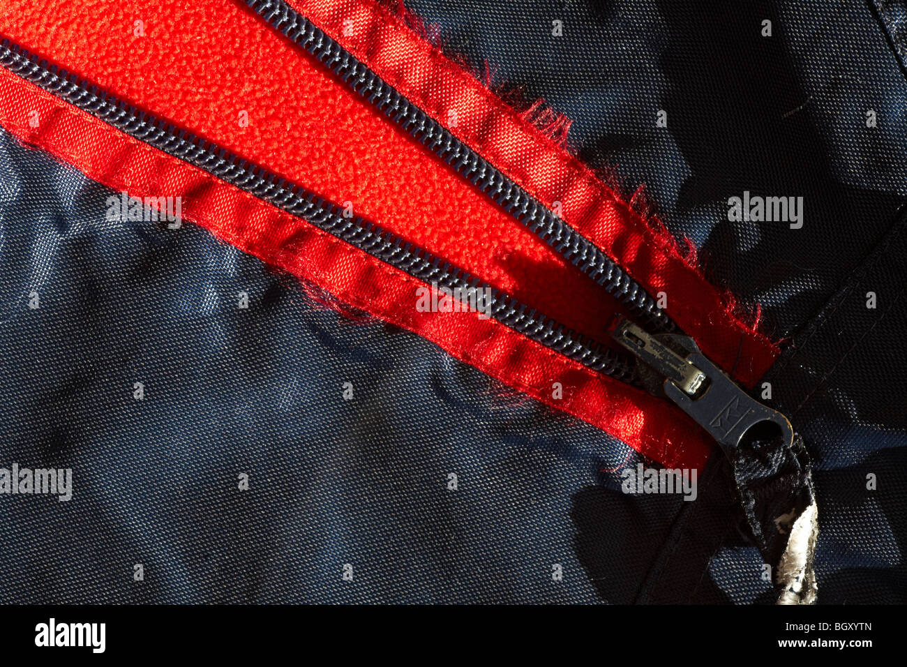 Close up of zip Stock Photo Alamy
