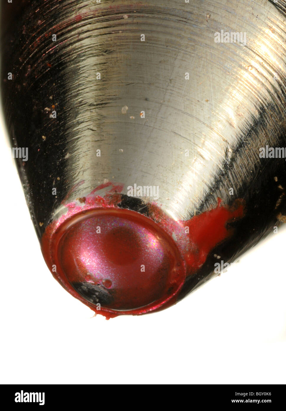 Extreme close up of the tip of a ballpoint pen Stock Photo Alamy