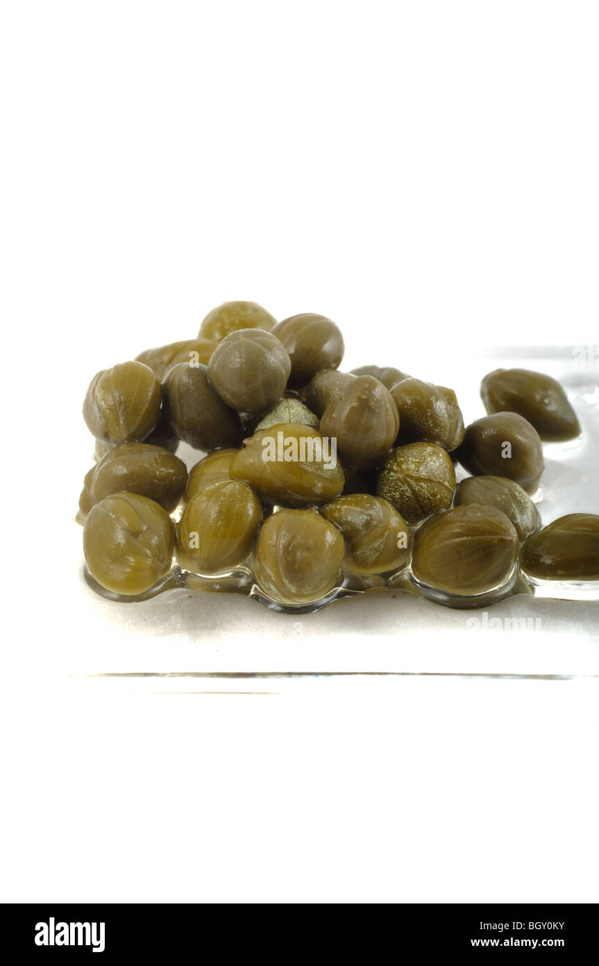 Pickled caper isolated on white background Stock Photo - Alamy