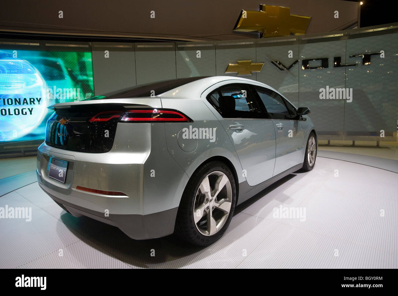 The Chevy Volt, electric car, The Los Angeles Auto Show 2009 at the Los