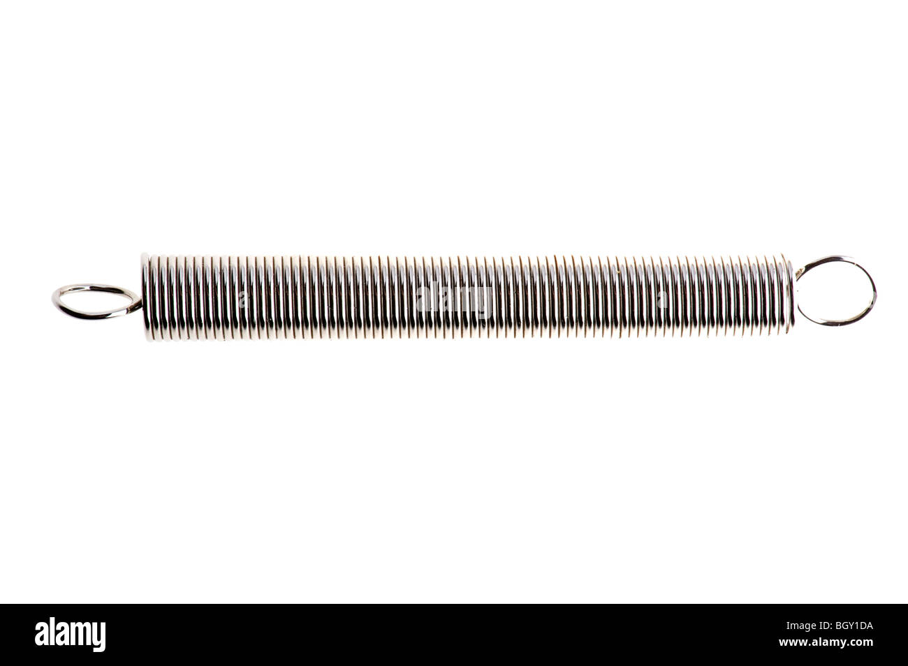 object on white - tool metal spring Stock Photo