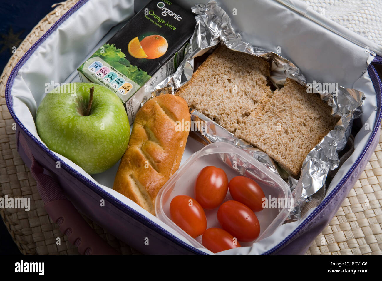 Packed Lunch Box Stock Photo - Alamy