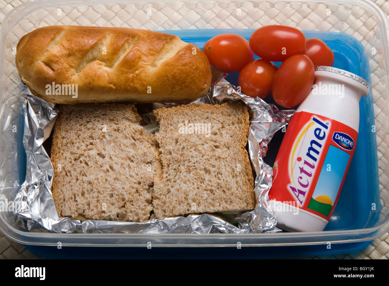 Packed Lunch Box Stock Photo - Alamy