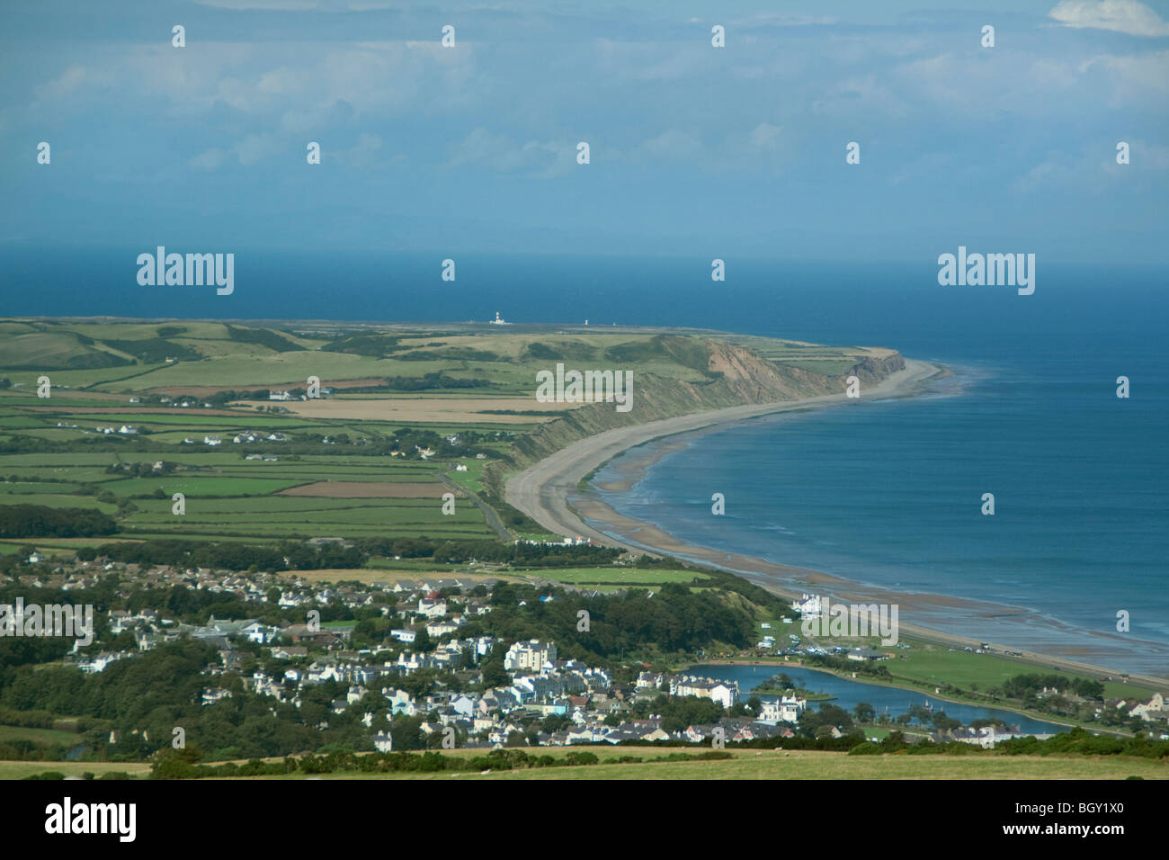 Isle of Man North East Coast Ramsey to Point of Ayre Stock Photo