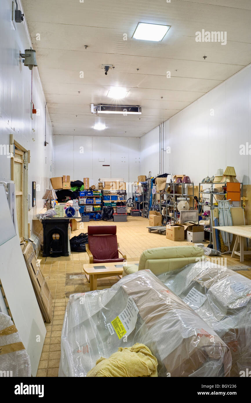 Props room in a TV studio Stock Photo Alamy