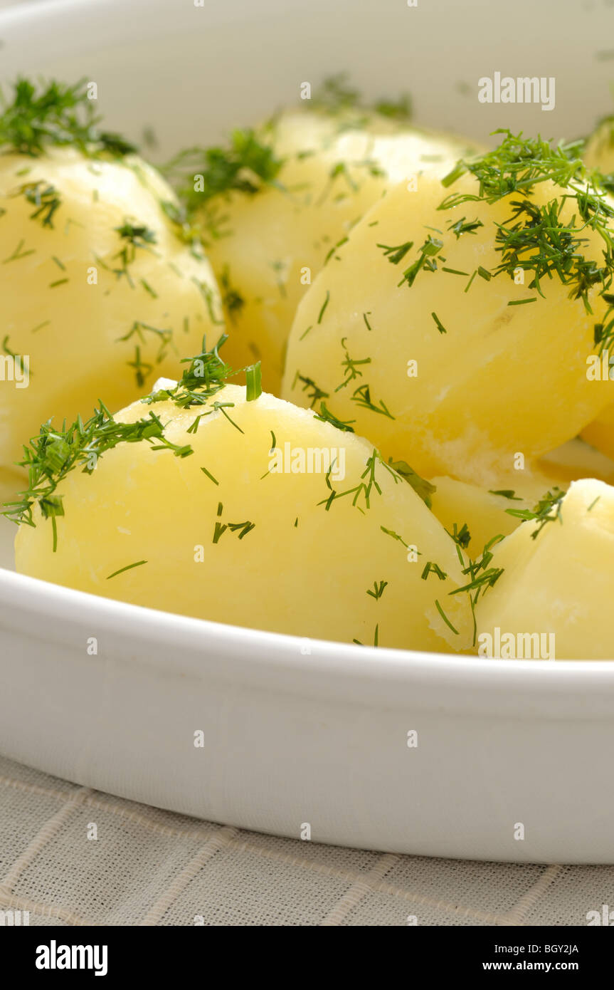 Traditional polish cooked potatoes with dill Stock Photo Alamy