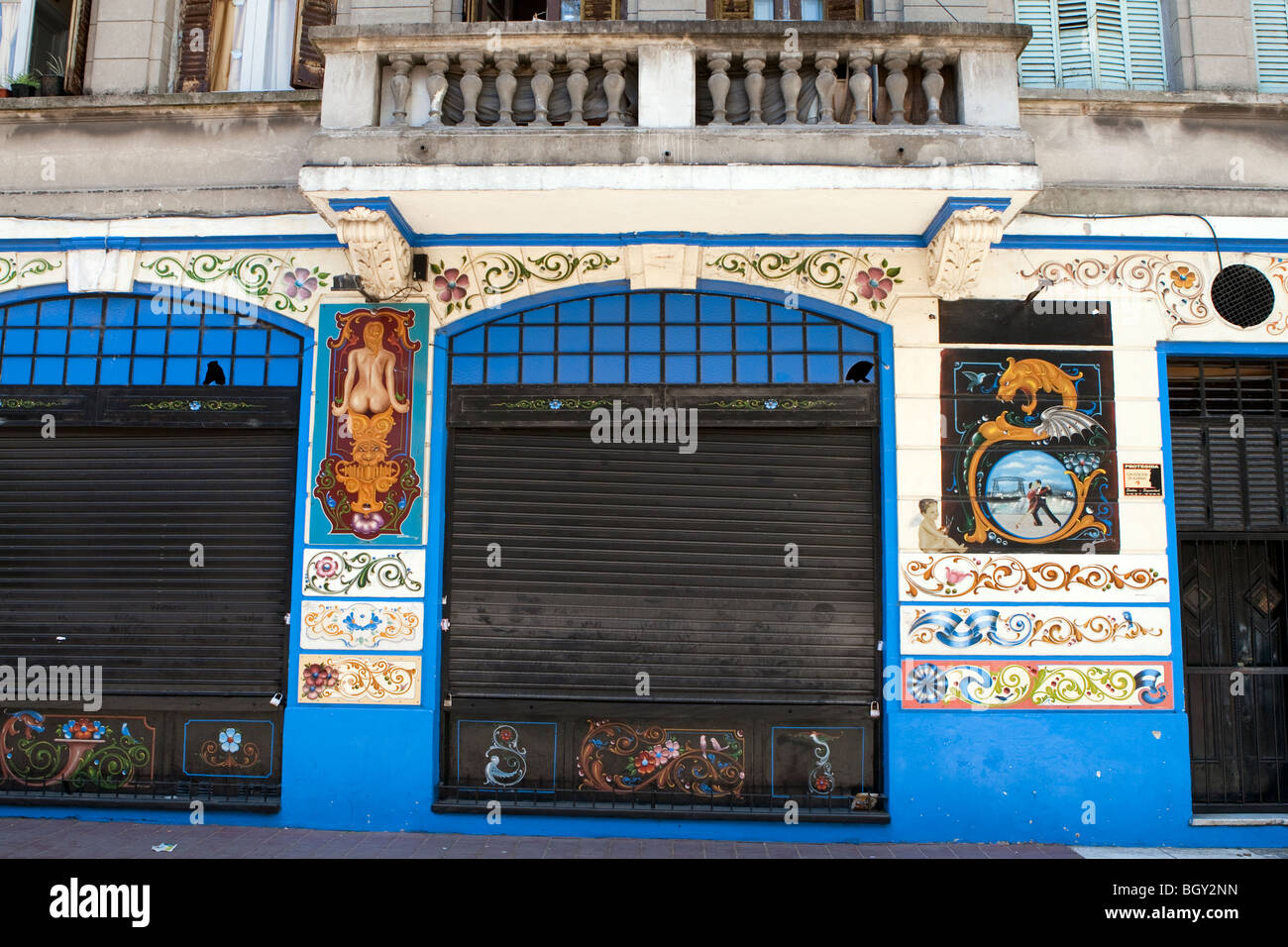 shop front, Abasto, Buenos Aires, Argentina Stock Photo