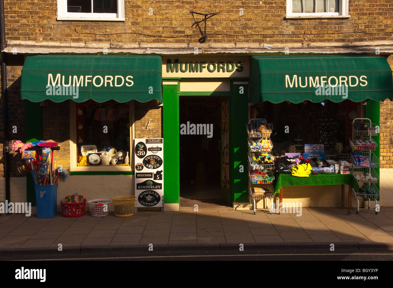 The Mumfords shop store in the high street in Southwold , Suffolk , England , Britain , Uk Stock Photo