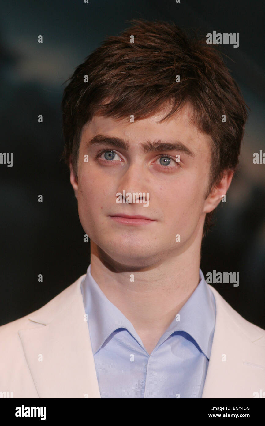 actor Daniel Radcliffe at red carpet premiere of 5th Harry Potter movie 'Harry Potter and the Order of the Phoenix', Tokyo Japan Stock Photo